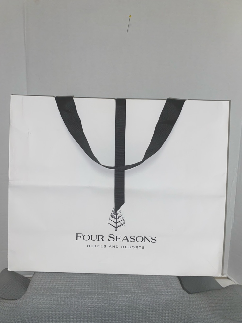Four Seasons White & Black Branded Gift Bag